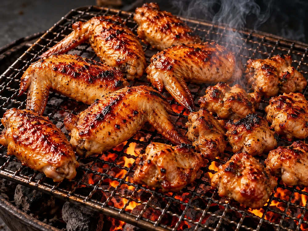 雞肉餐點情境示意，品項以現場供應為準